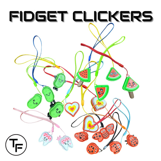 Fidget Clickers (3D Printed Fidget Clicker) Set of 3