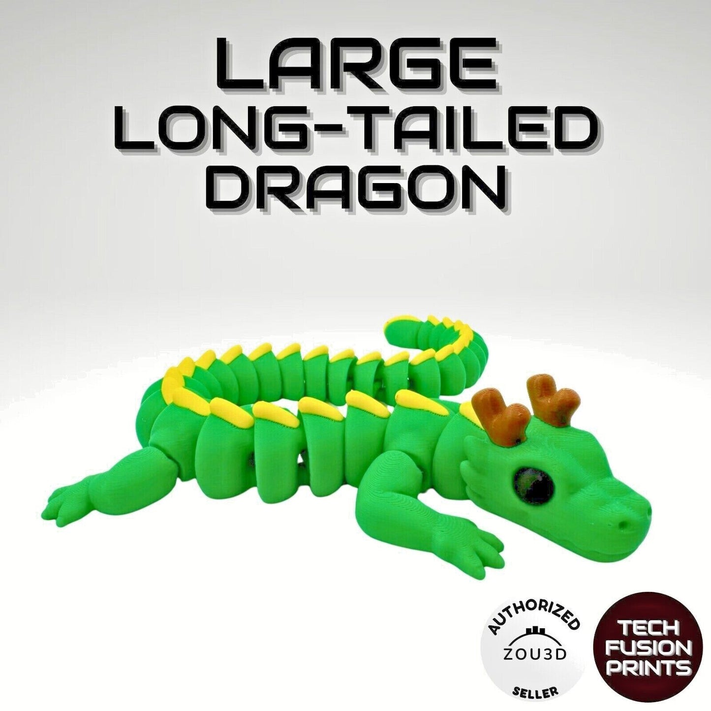 Large Long Tailed Dragon (41cm) (Zou3D Official Printed)