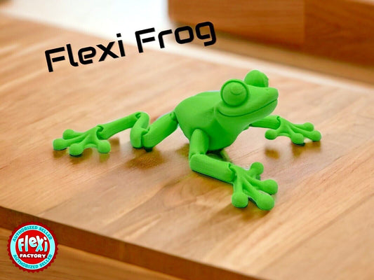 Cute Flexi Frog (Flexi Factory Official 3D Printed)