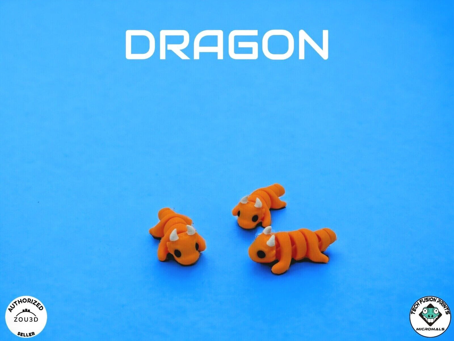 "Micromals" Flexi 3D Printed Micro Animals (Sets of 3 & 6)