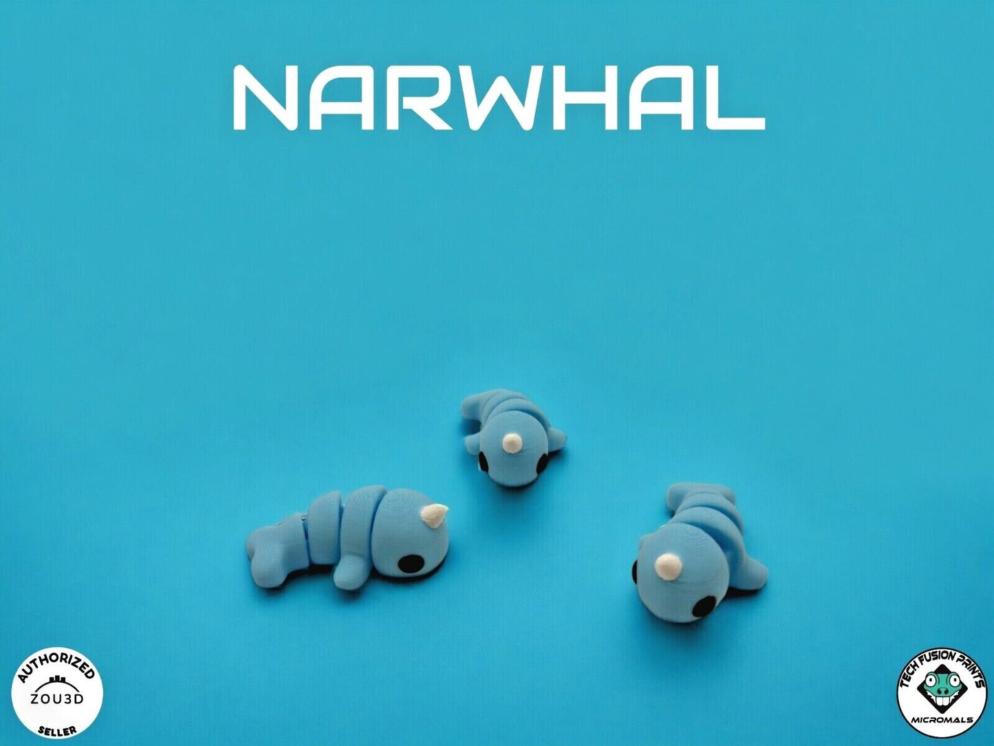 "Micromals" Flexi 3D Printed Micro Animals (Sets of 3 & 6)