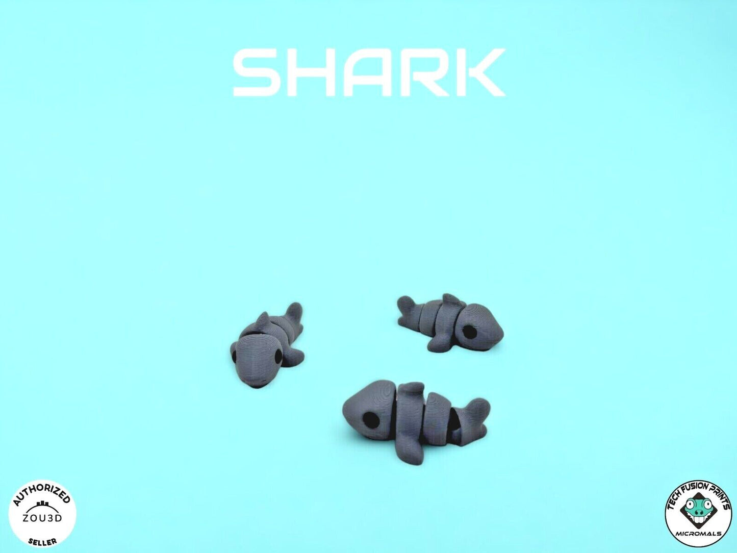 "Micromals" Flexi 3D Printed Micro Animals (Sets of 3 & 6)