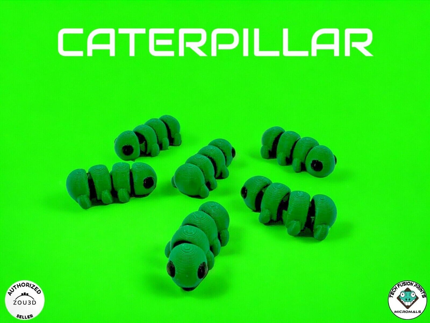 "Micromals" Flexi 3D Printed Micro Animals (Sets of 3 & 6)