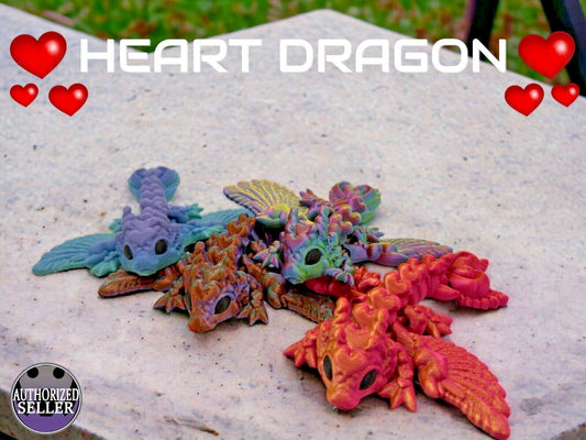 Charming Heart Dragon Cinderwing Official 3D Printed