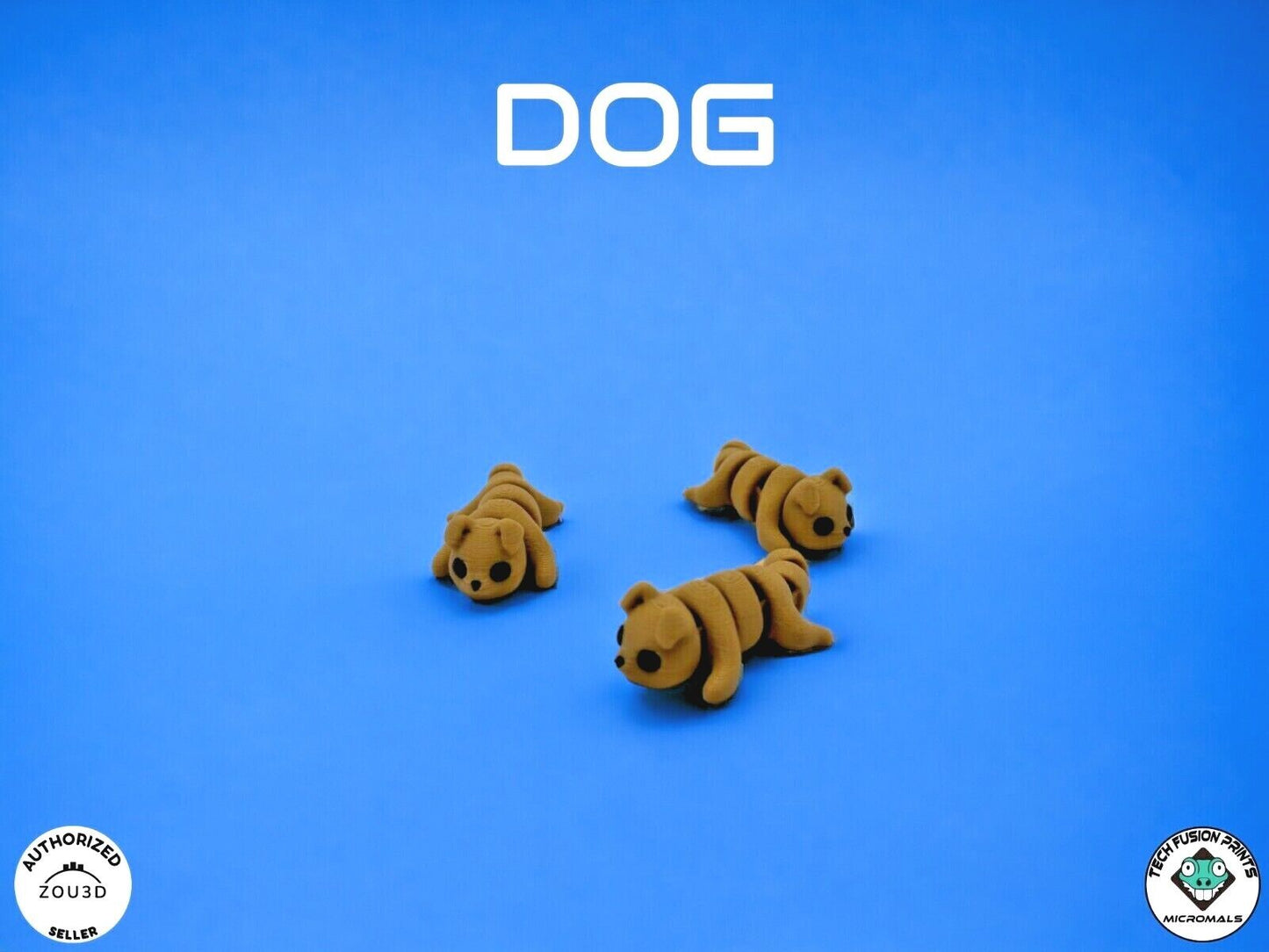 "Micromals" Flexi 3D Printed Micro Animals (Sets of 3 & 6)