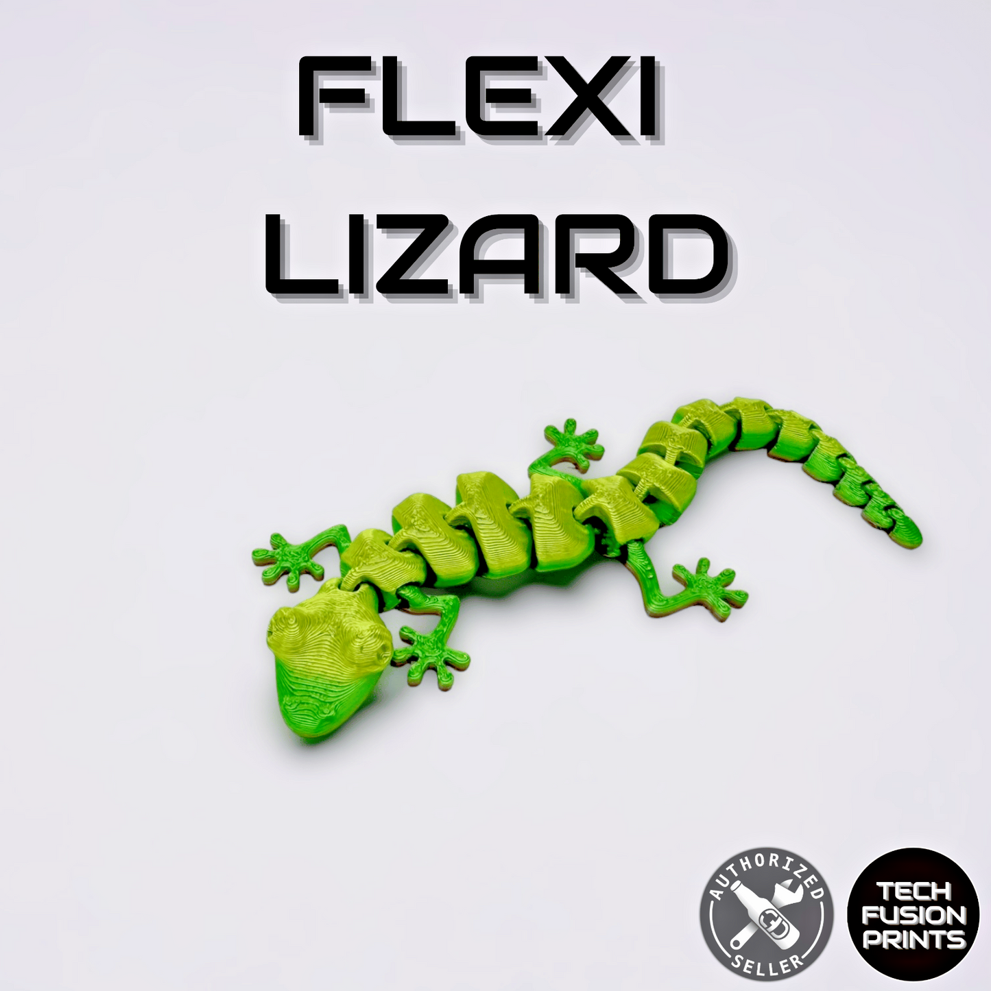 Adorable Flexi Lizard McGybeer Official 3D Printed