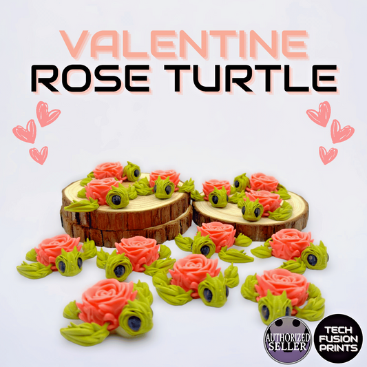 Adorable Valentine Rose Turtle Cinderwing Official 3D Printed