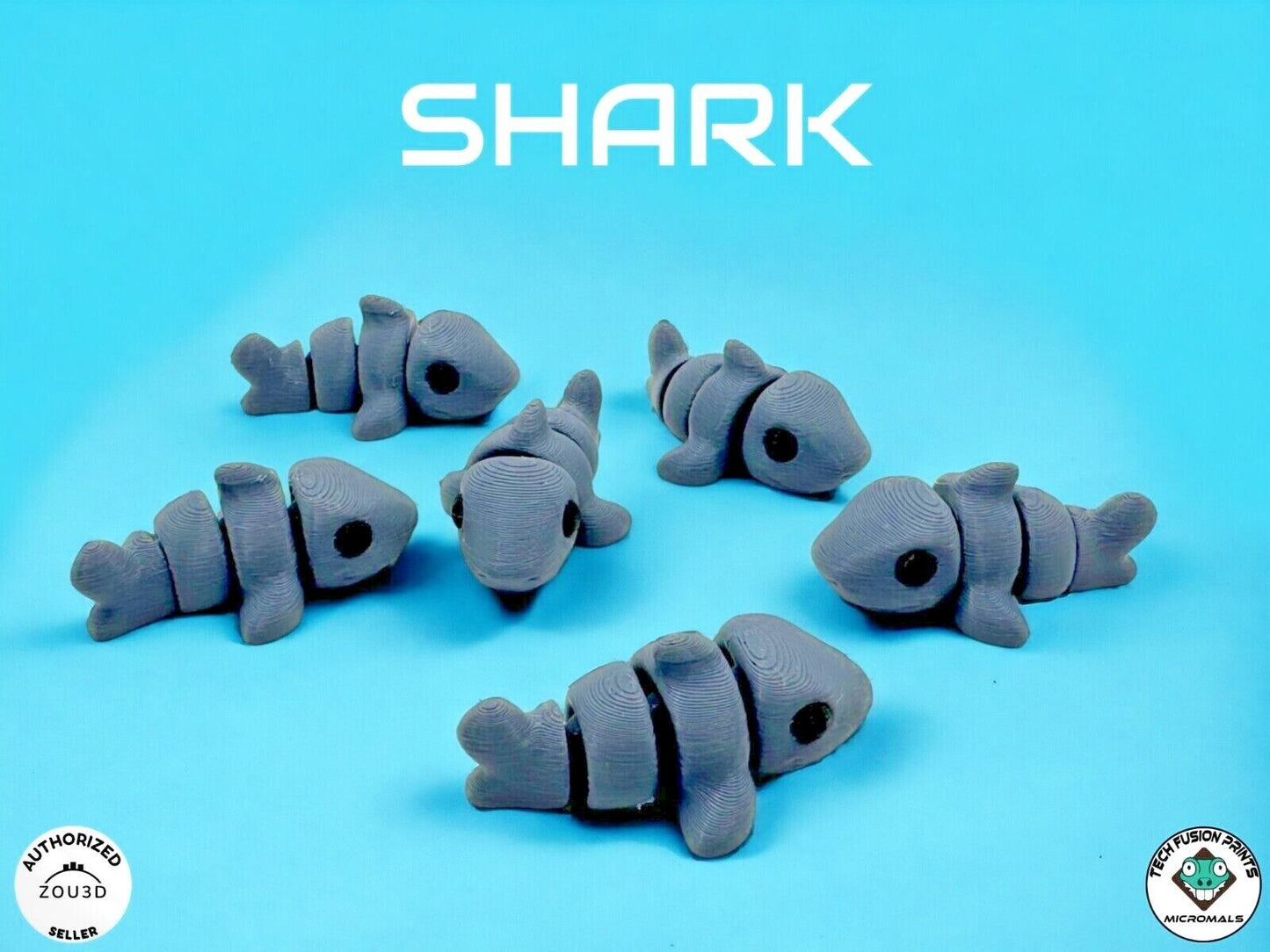 "Micromals" Flexi 3D Printed Micro Animals (Sets of 3 & 6)