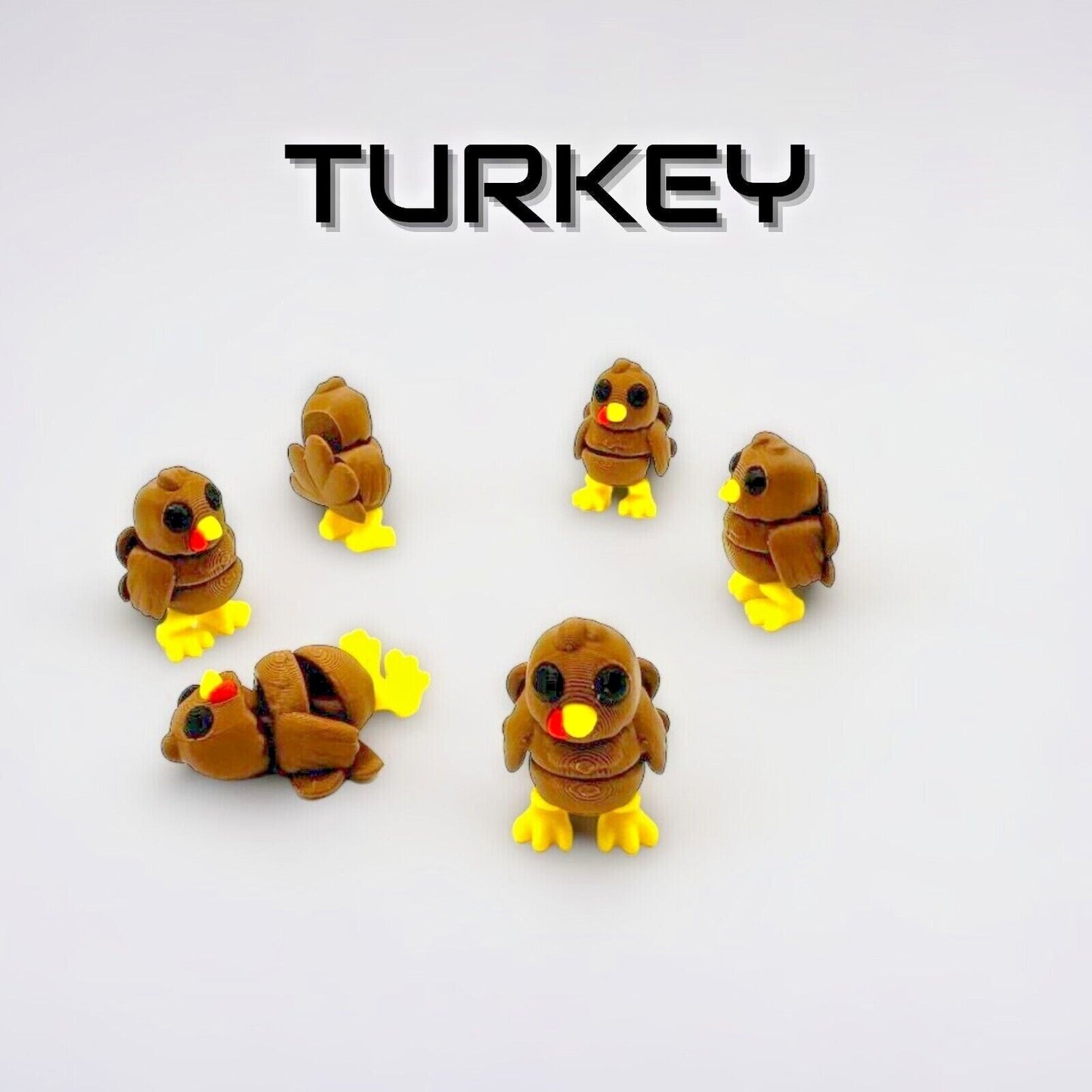 "Micromals" Flexi 3D Printed Micro Animals (Sets of 3 & 6)