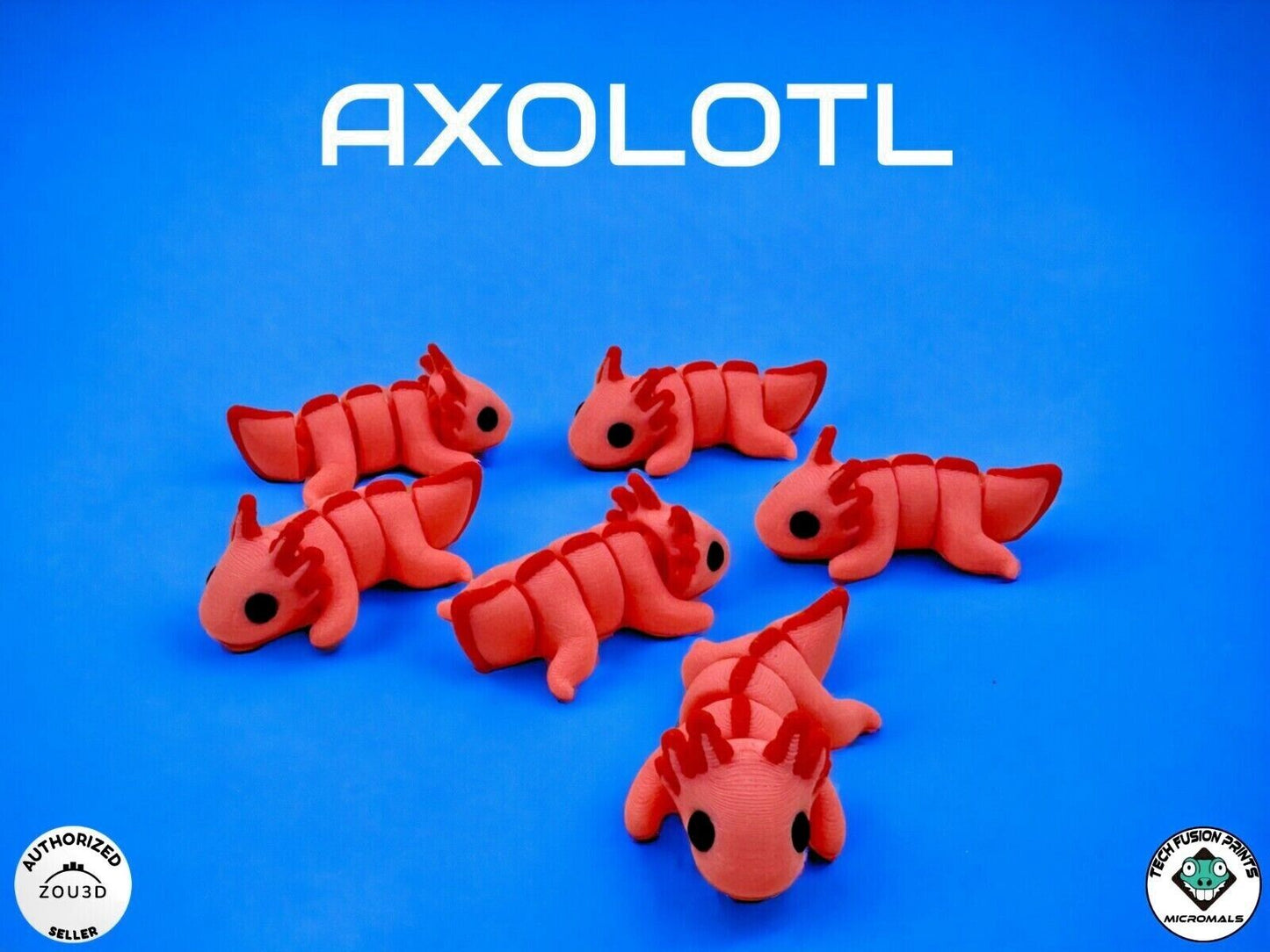 "Micromals" Flexi 3D Printed Micro Animals (Sets of 3 & 6)