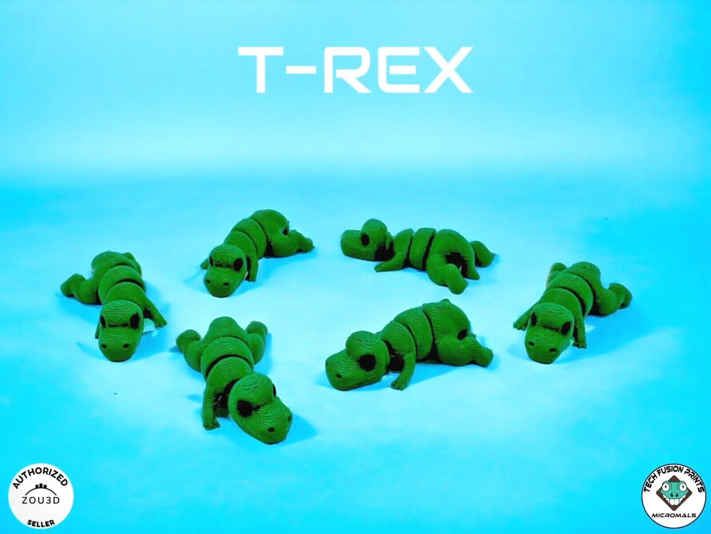 "Micromals" Flexi 3D Printed Micro Animals (Sets of 3 & 6)