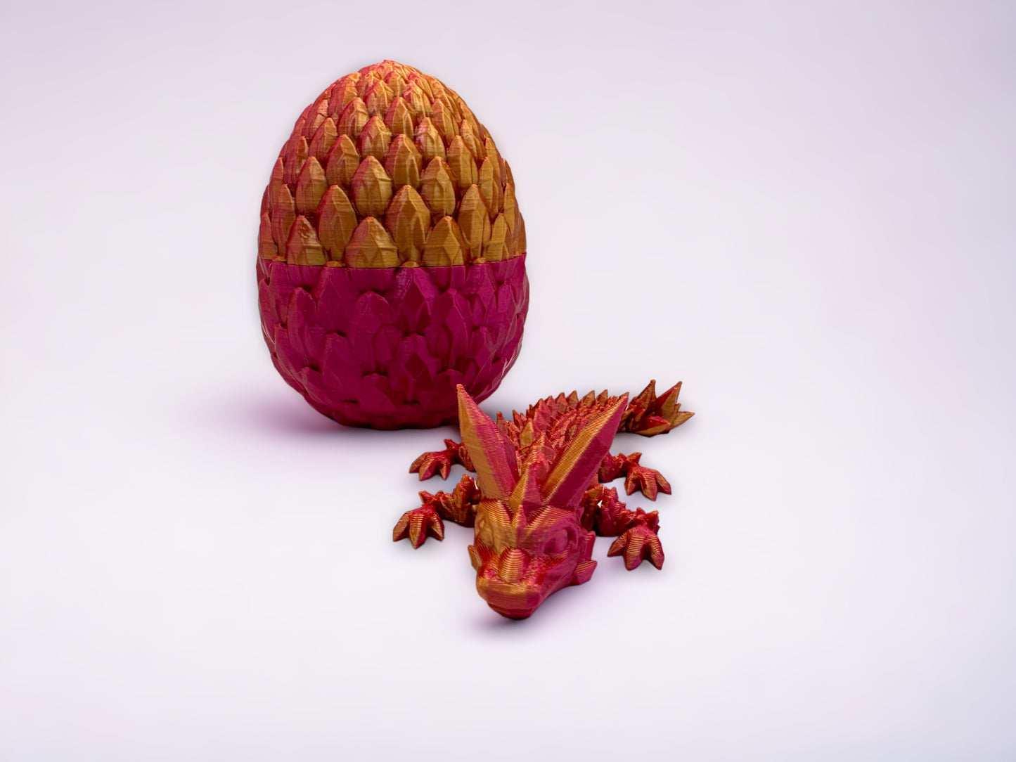 Baby Crystal Dragon & Dragon Egg Combo (Cinderwing Official 3D Printed)