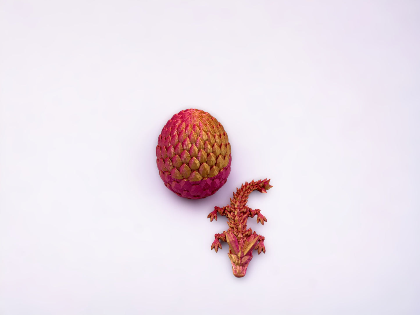 Baby Crystal Dragon & Dragon Egg Combo (Cinderwing Official 3D Printed)