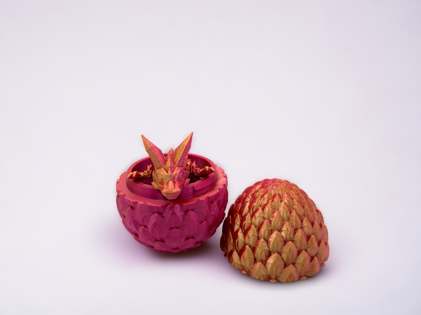 Baby Crystal Dragon & Dragon Egg Combo (Cinderwing Official 3D Printed)