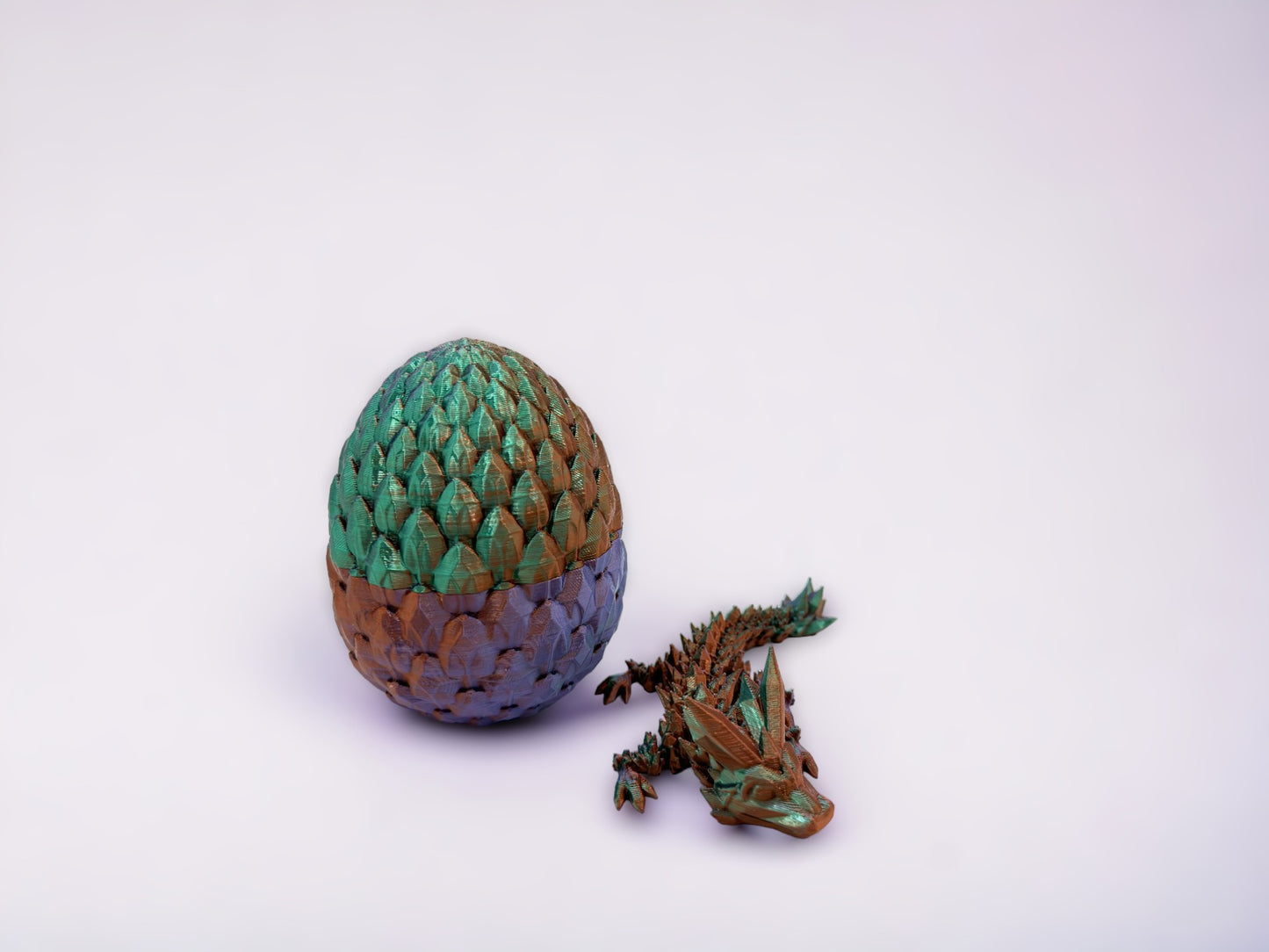 Baby Crystal Dragon & Dragon Egg Combo (Cinderwing Official 3D Printed)