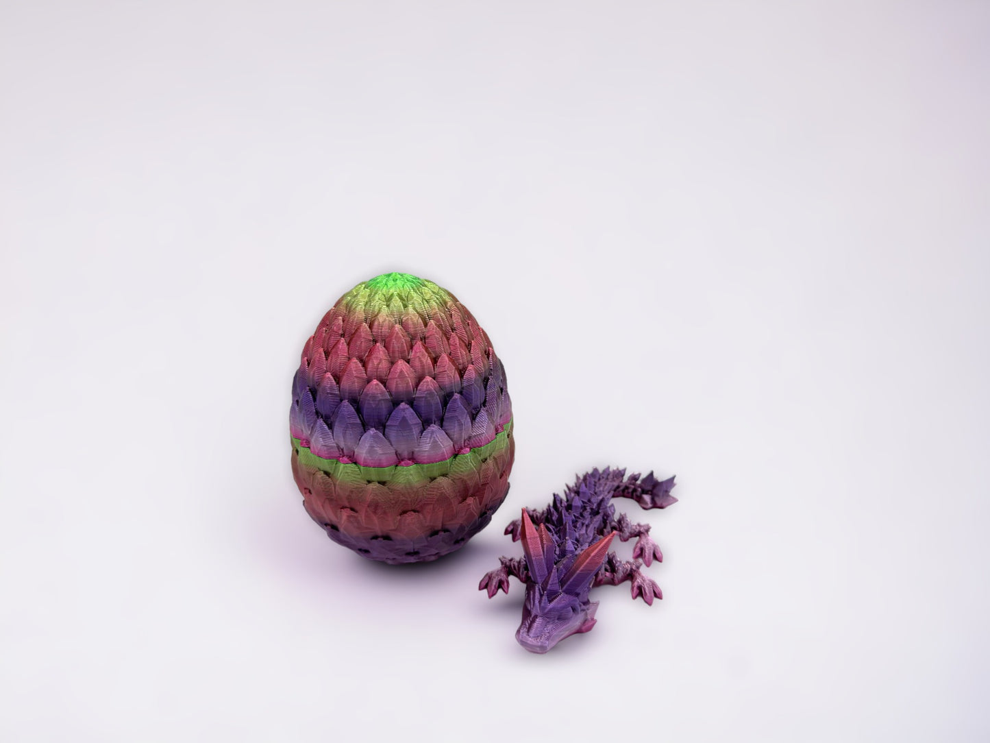 Baby Crystal Dragon & Dragon Egg Combo (Cinderwing Official 3D Printed)