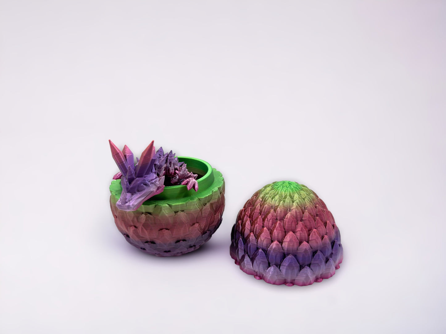 Baby Crystal Dragon & Dragon Egg Combo (Cinderwing Official 3D Printed)