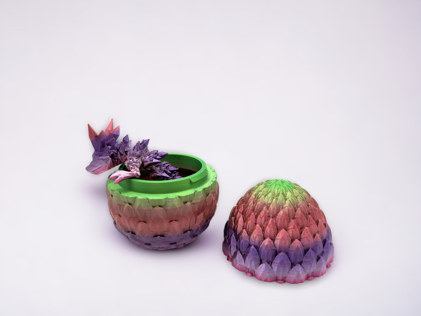 Baby Crystal Dragon & Dragon Egg Combo (Cinderwing Official 3D Printed)