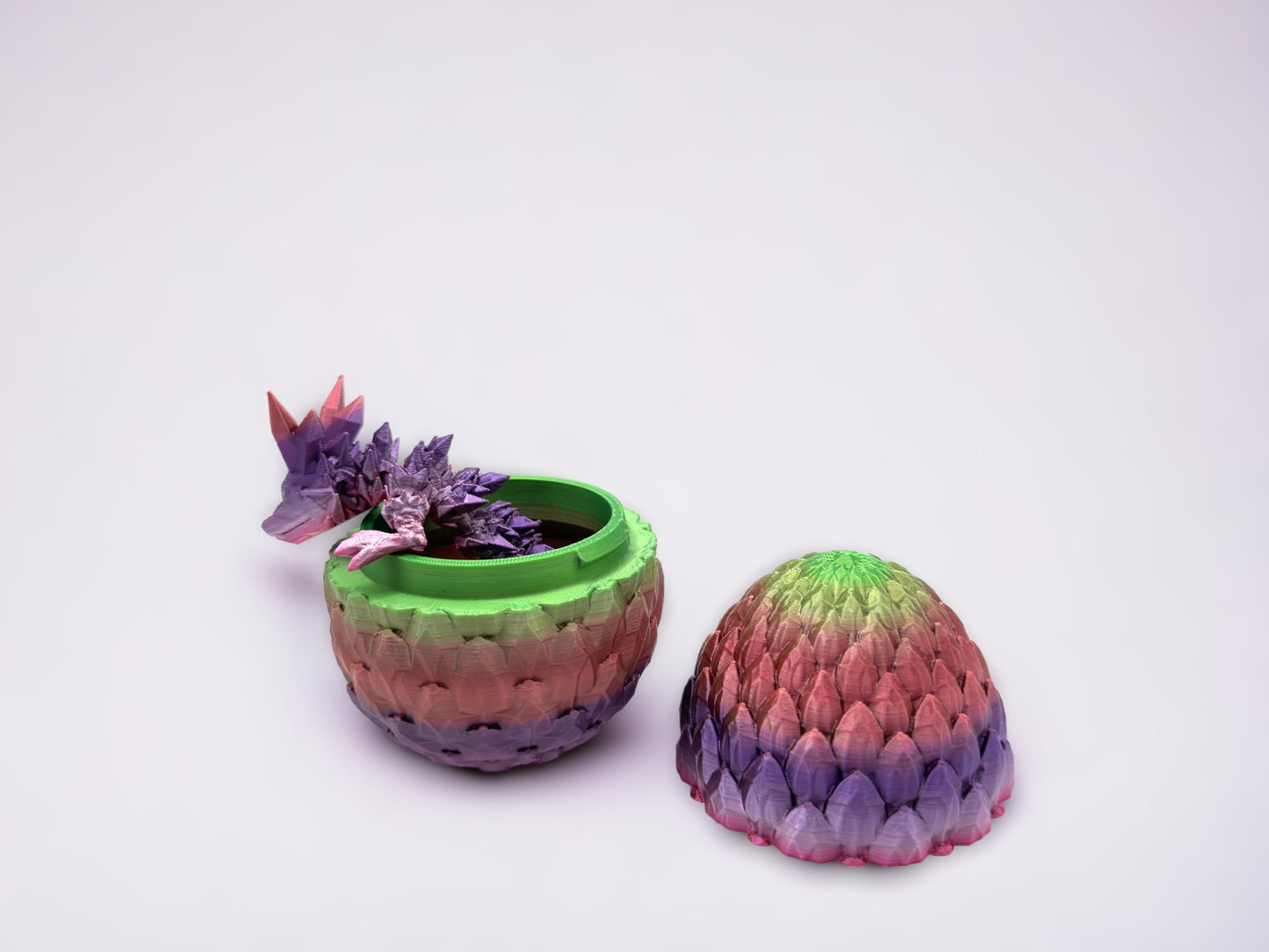 Baby Crystal Dragon & Dragon Egg Combo (Cinderwing Official 3D Printed)