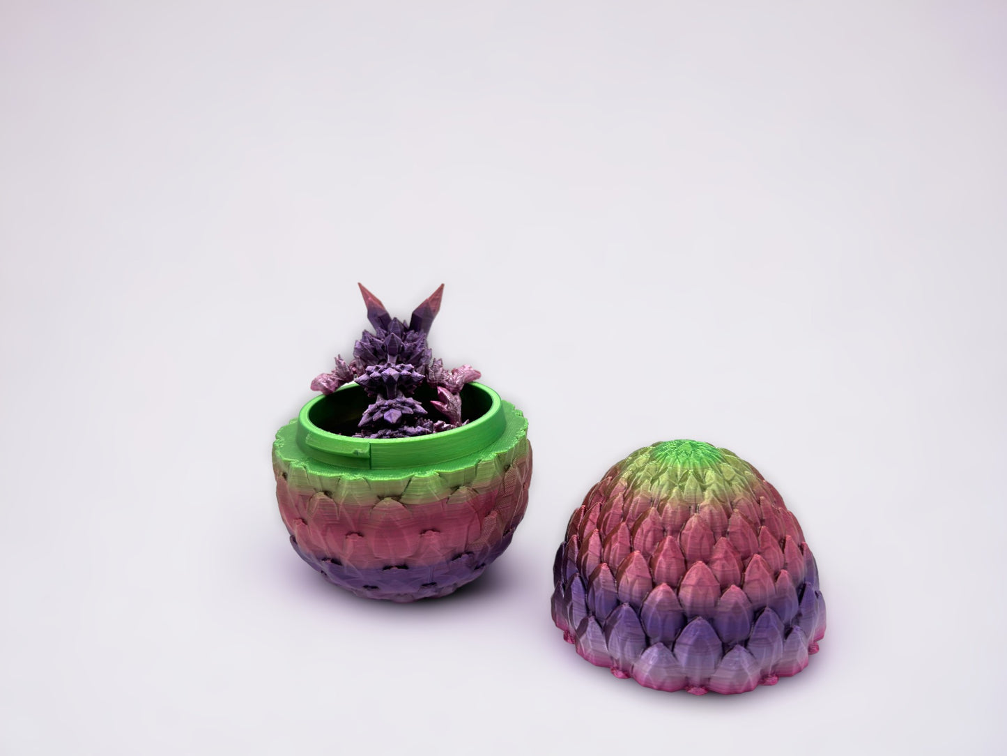 Baby Crystal Dragon & Dragon Egg Combo (Cinderwing Official 3D Printed)