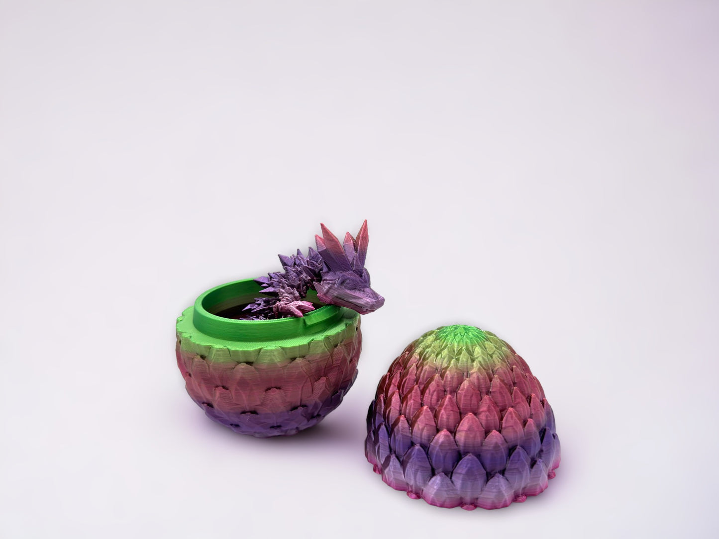 Baby Crystal Dragon & Dragon Egg Combo (Cinderwing Official 3D Printed)