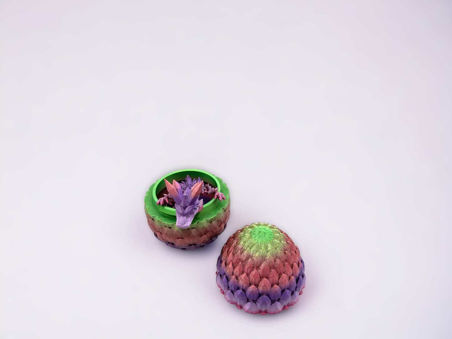 Baby Crystal Dragon & Dragon Egg Combo (Cinderwing Official 3D Printed)