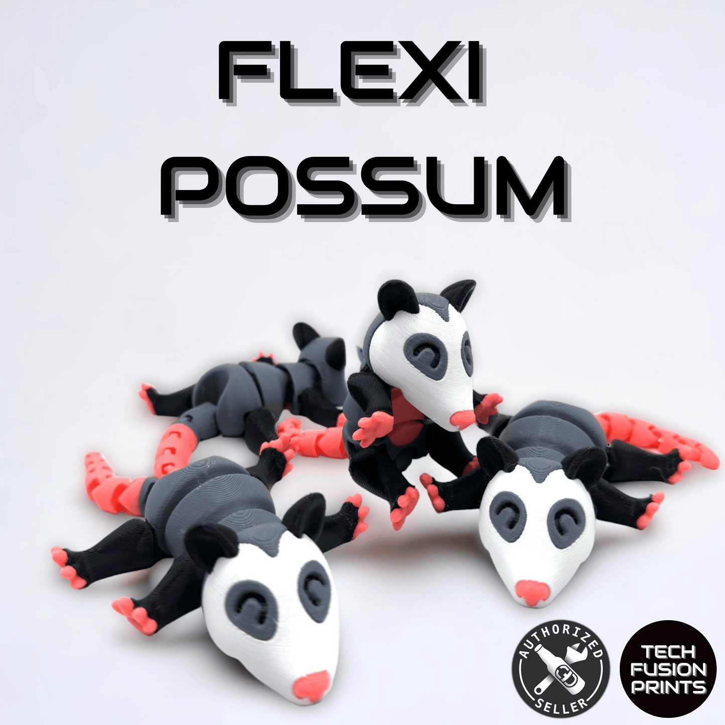 Whimsical Flexi Possum  McGybeer Official 3D Printed